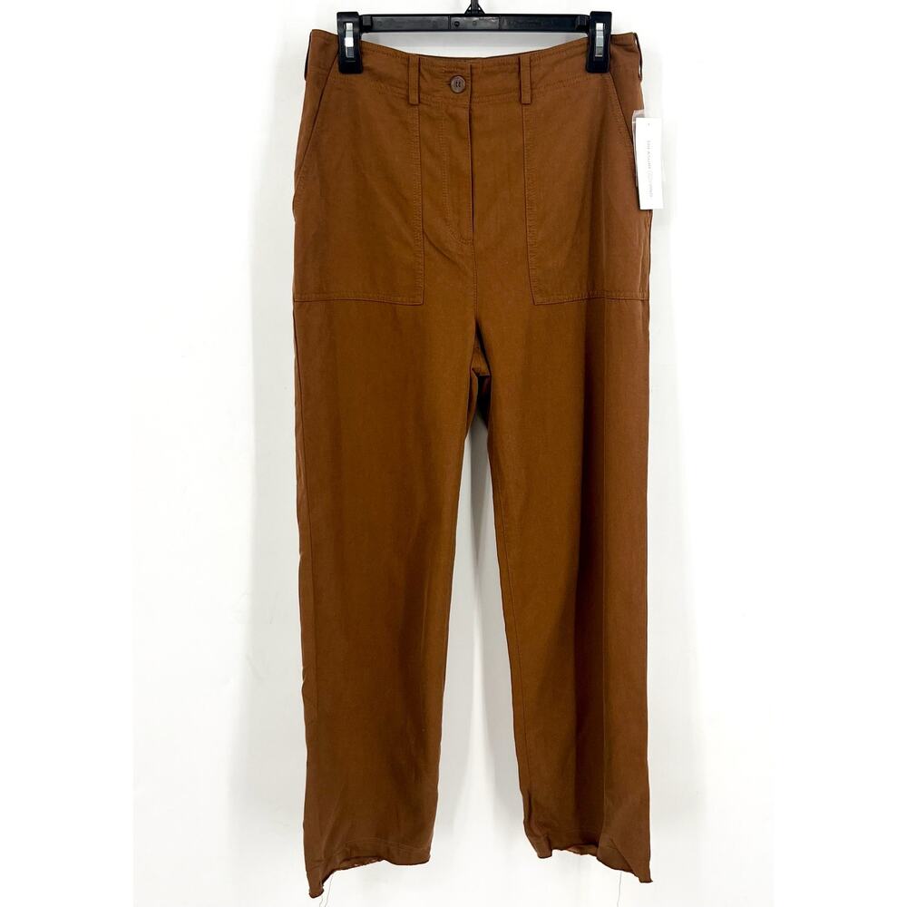 TREASURE AND BOND Womens Utility Casual Pants Size 8 Brown Cotton Blend NWT - Picture 1 of 10